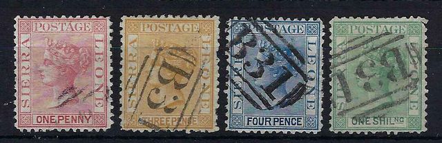Image of Sierra Leone SG 7/10 FU British Commonwealth Stamp